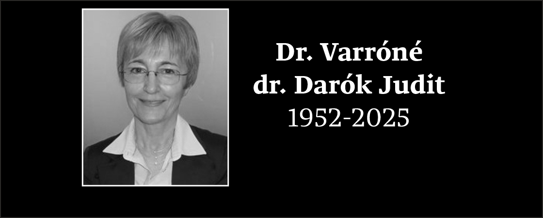 Elhunyt Dr. Varróné dr. Darók Judit | Hírek | PTE TTK