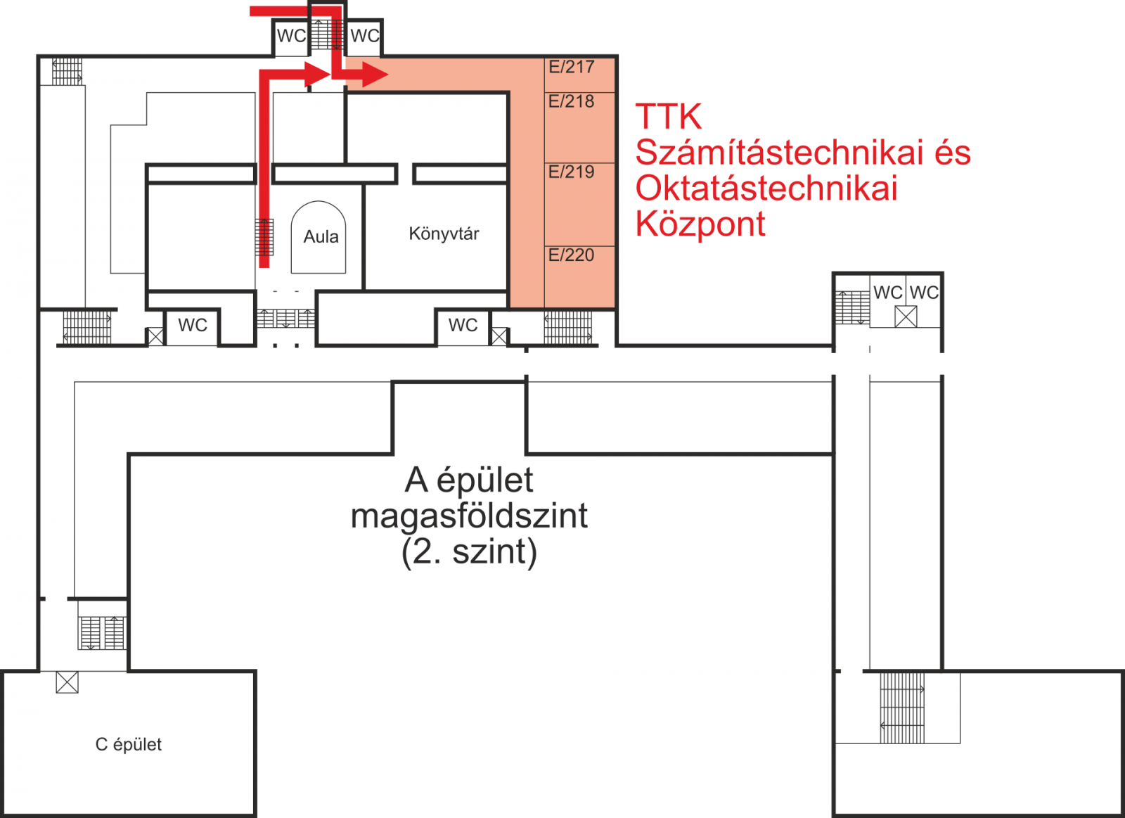 PTE TTK SZOK térkép